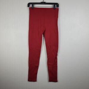 Zella Womens Red Regular Fit‎ Comfort Pull On Compression Leggings Size Medium